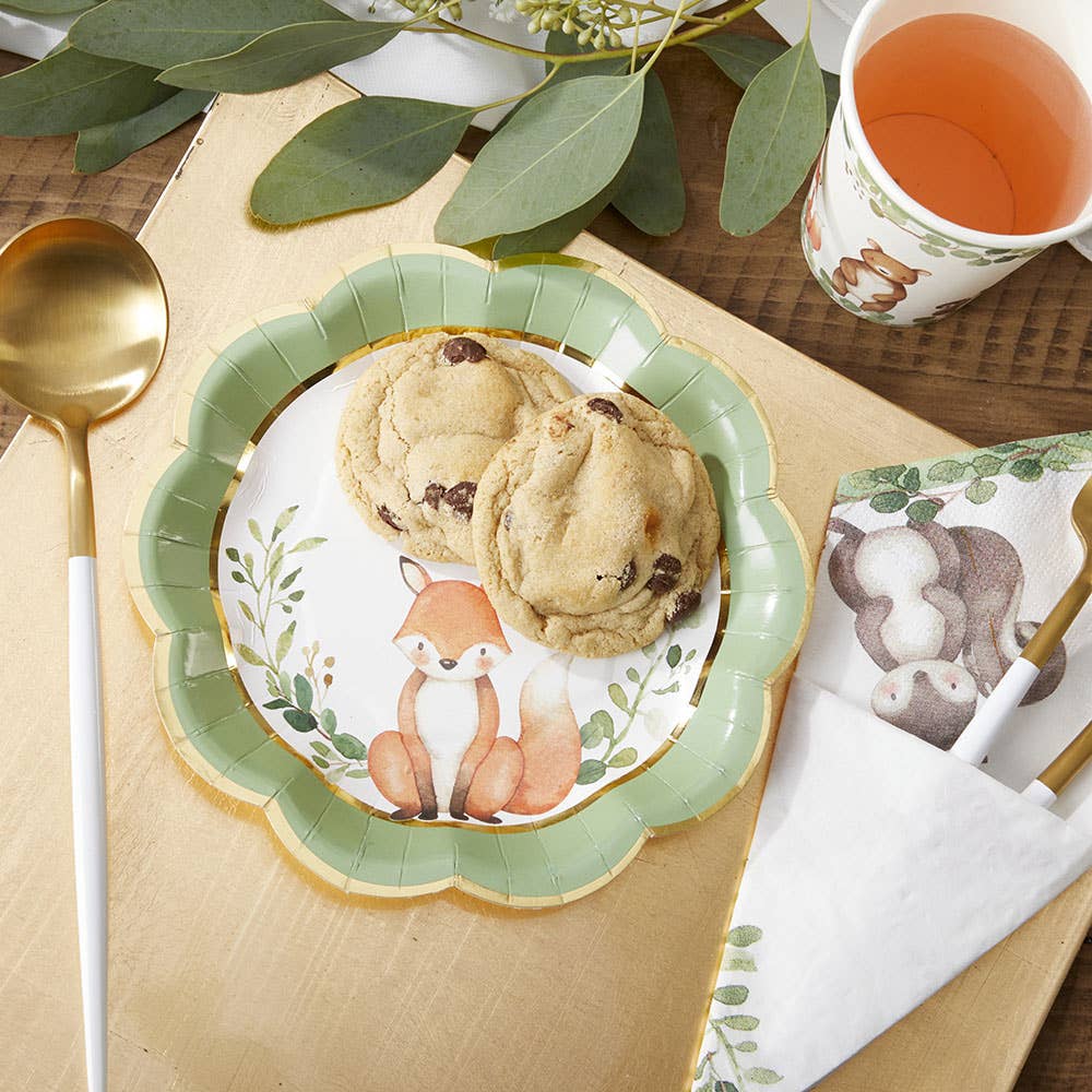 Kate Aspen - Wholesale Disposable Plate - Woodland Baby 7 in. Premium Paper Plates (Set of 16)5