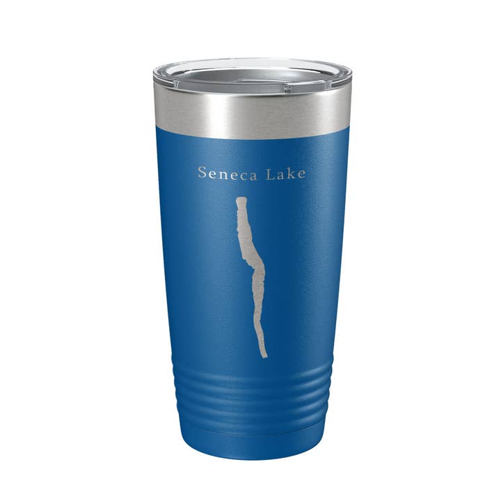CarveBright - Wholesale Insulated mug/tumbler - Seneca Lake Map Tumbler Travel Mug Insulated Laser Engraved Coffee Cup New York 20 oz11