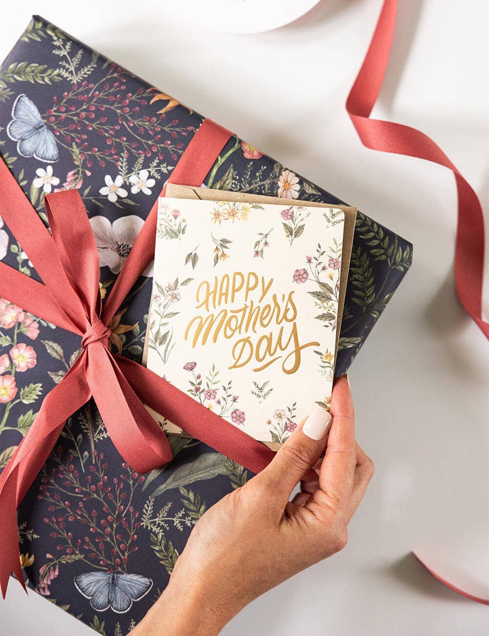 Bespoke Letterpress – Großhandel Geschenkpapier in Bögen – Kakadu / Dämmerung in Blüte 6er-Pack Geschenkpapierbögen4