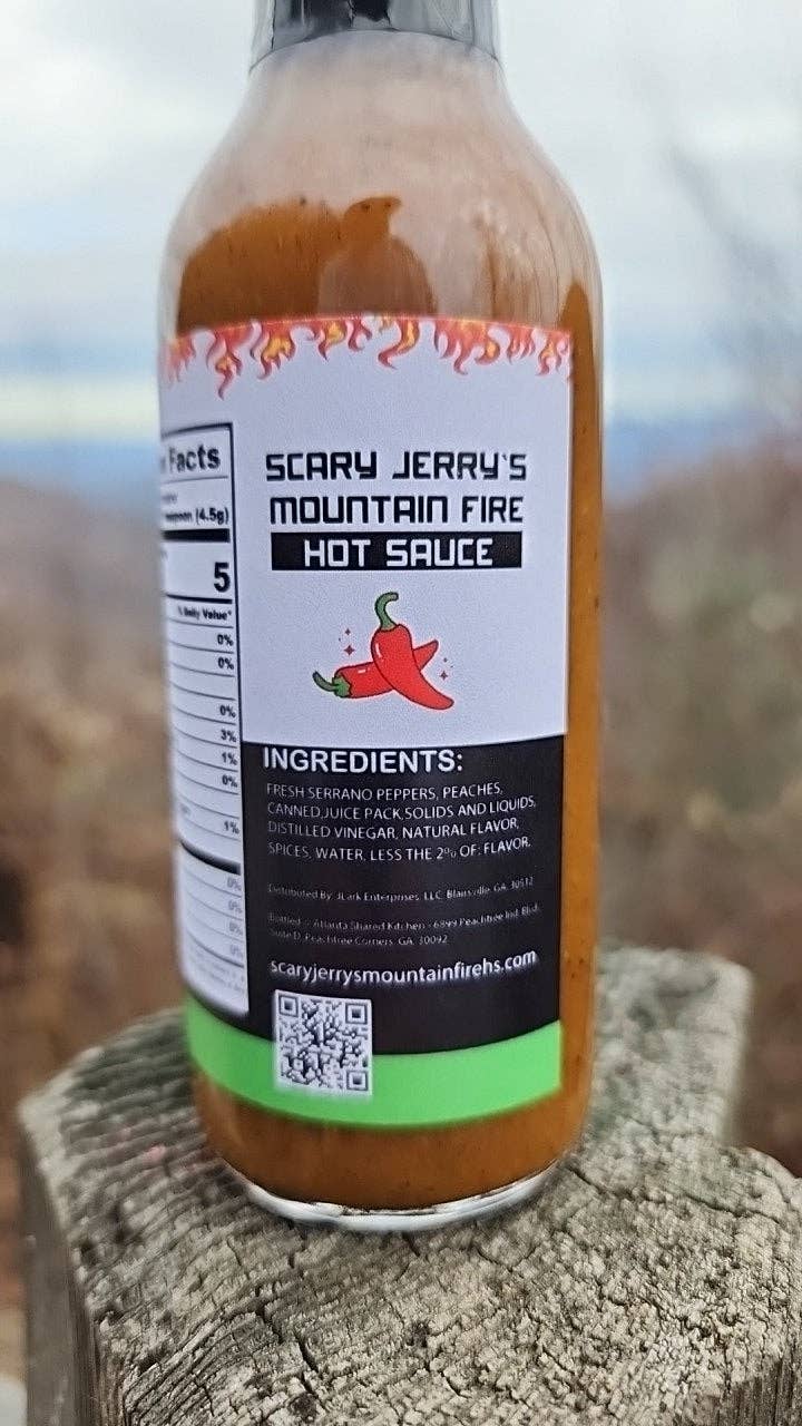 Scary Jerry's Mountain Fire Hot Sauce - Wholesale Hot Sauce - Sorghum Serrano Hot Sauce8