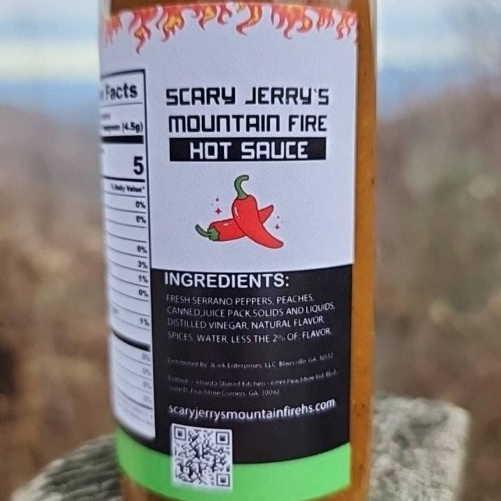 Scary Jerry's Mountain Fire Hot Sauce - Wholesale Hot Sauce - Sorghum Serrano Hot Sauce8