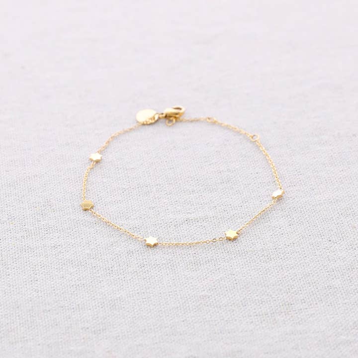 STEEL BRACELET FIVE LITTLE STARS for wholesale by Sonata