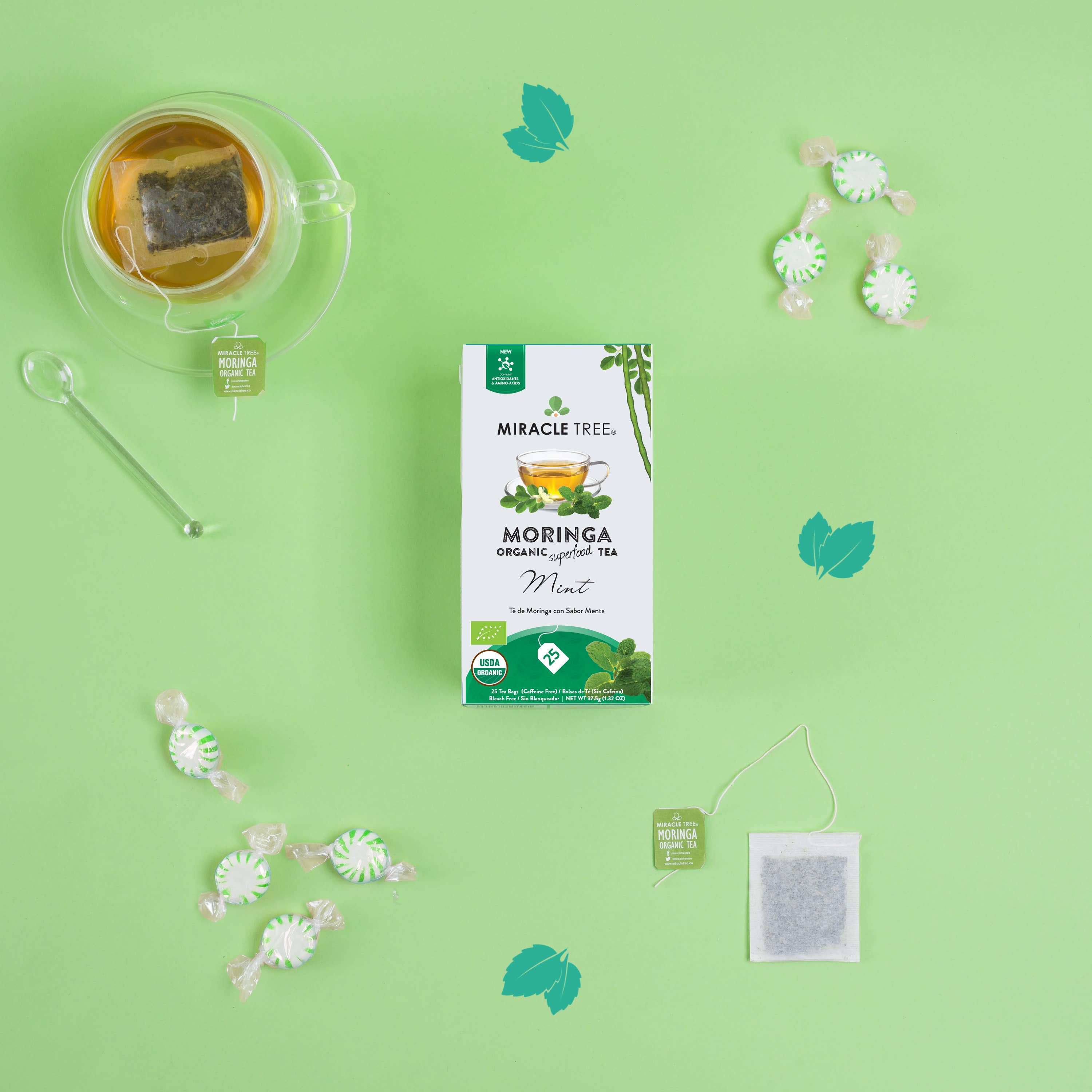 Miracle Tree - Wholesale Health/Detox Tea - Organic Moringa Tea: Mint5