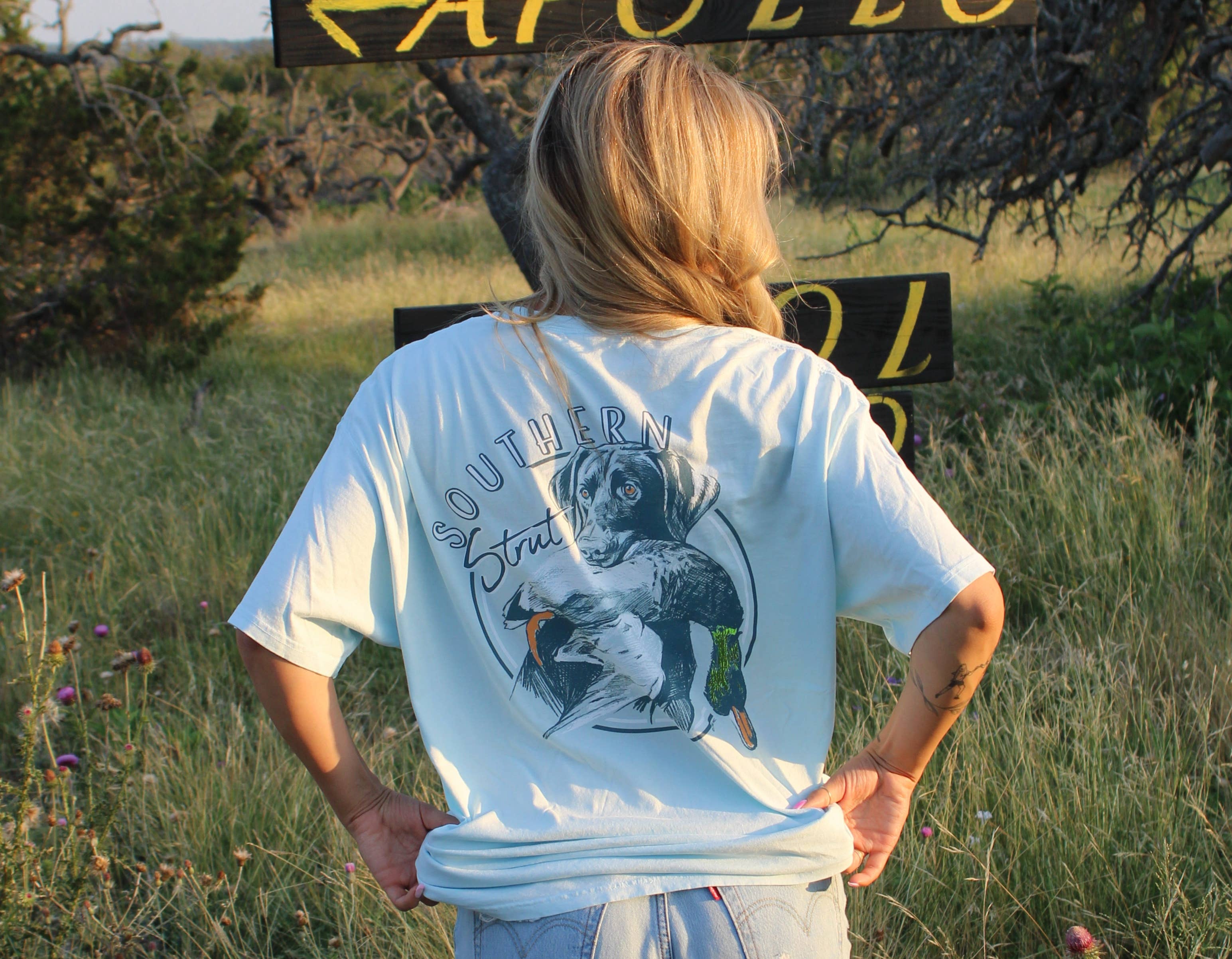 Lab Sketch Soothing Blue Short-Sleeve T-Shirt for wholesale on Faire1