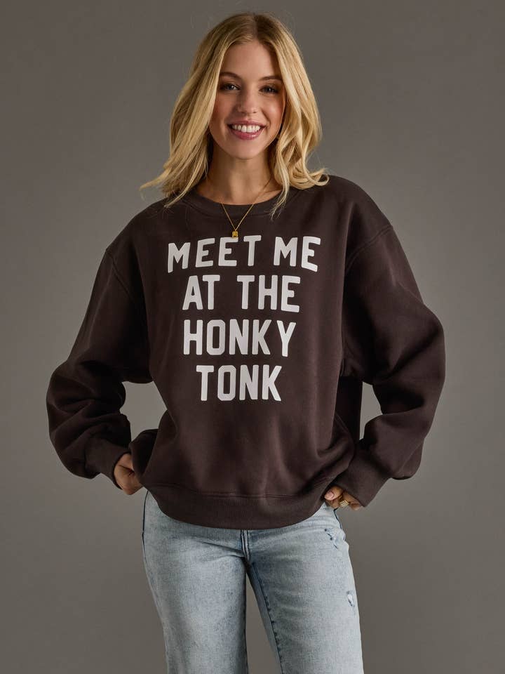 Ontmoet me bij de Honky Tonk Trui voor wholesale door Panache Apparel Co.