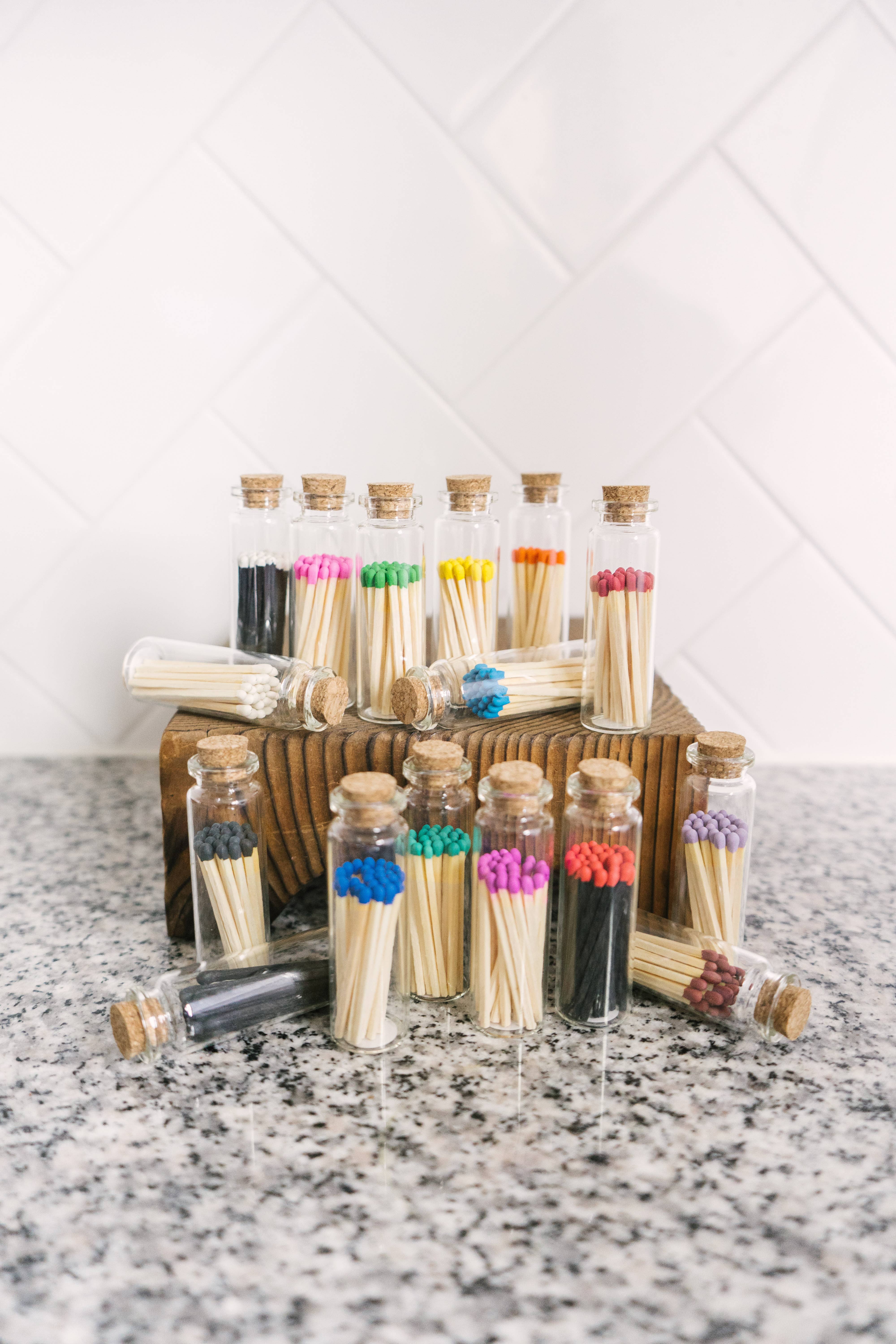 River Birch Candles - Wholesale Matches - 2in Valentines Decorative Matches In Jar with striker7