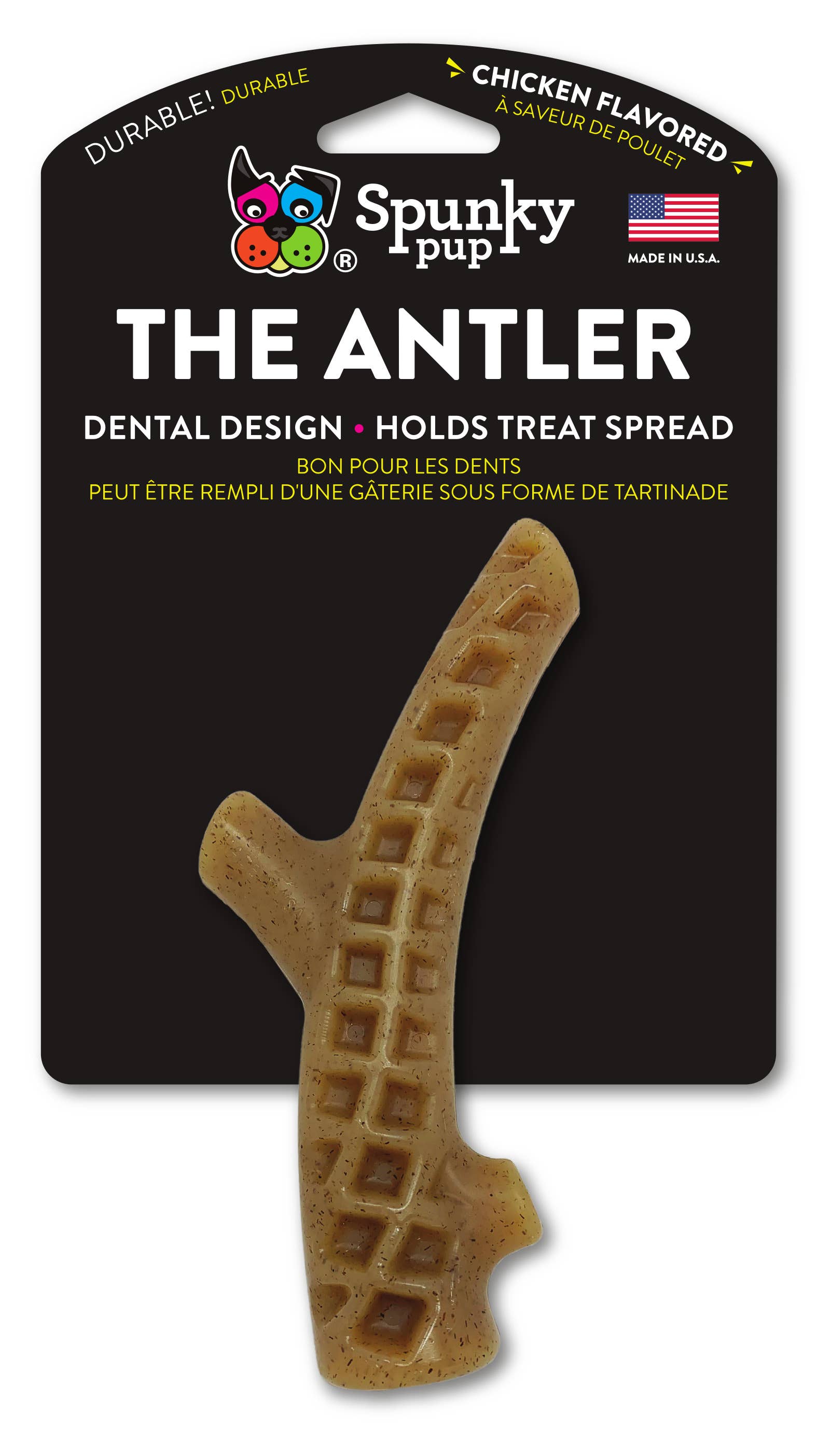 Spunky Pup – Großhandel Haustier-Kauspielzeug – Hund – Spunky Pup Nylon-Hartkaustangen mit Hühnchengeschmack – Hergestellt in den USA7