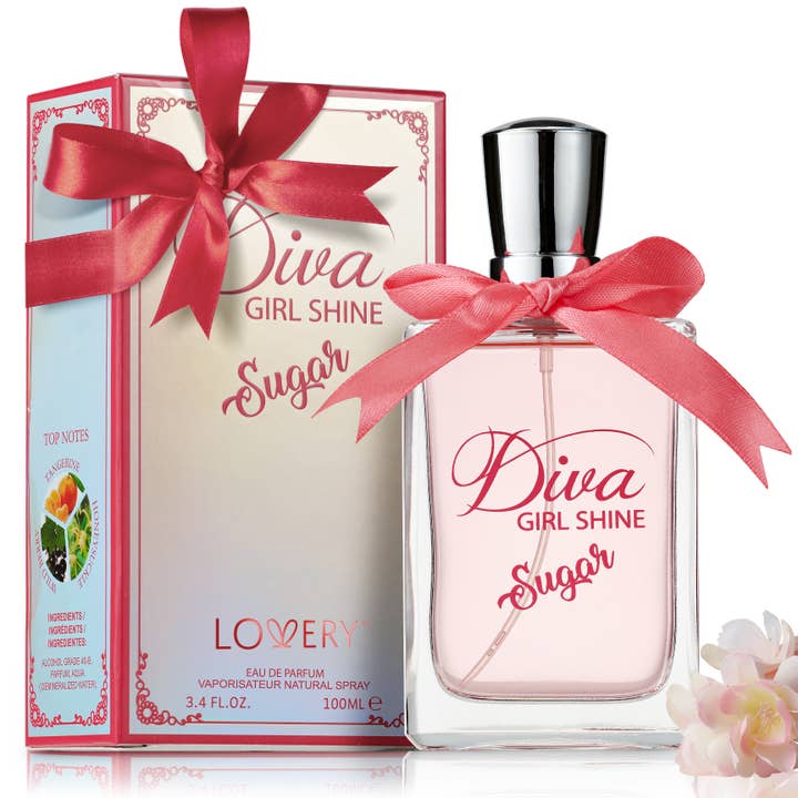 Lovery - Wholesale Perfume Gift Set - Diva Girl Shine 3.4oz Perfume Spray Gift Set, Body Mist