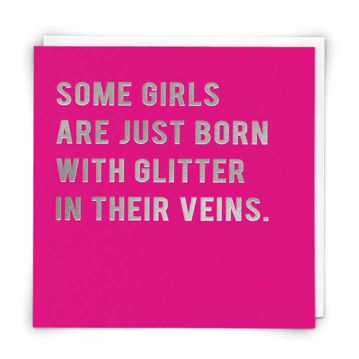 Glitzer-Grußkarte für den Großhandel von Redback Cards UK