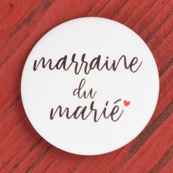 Wedding badge Godmother of the groom for wholesale by Te Whaka