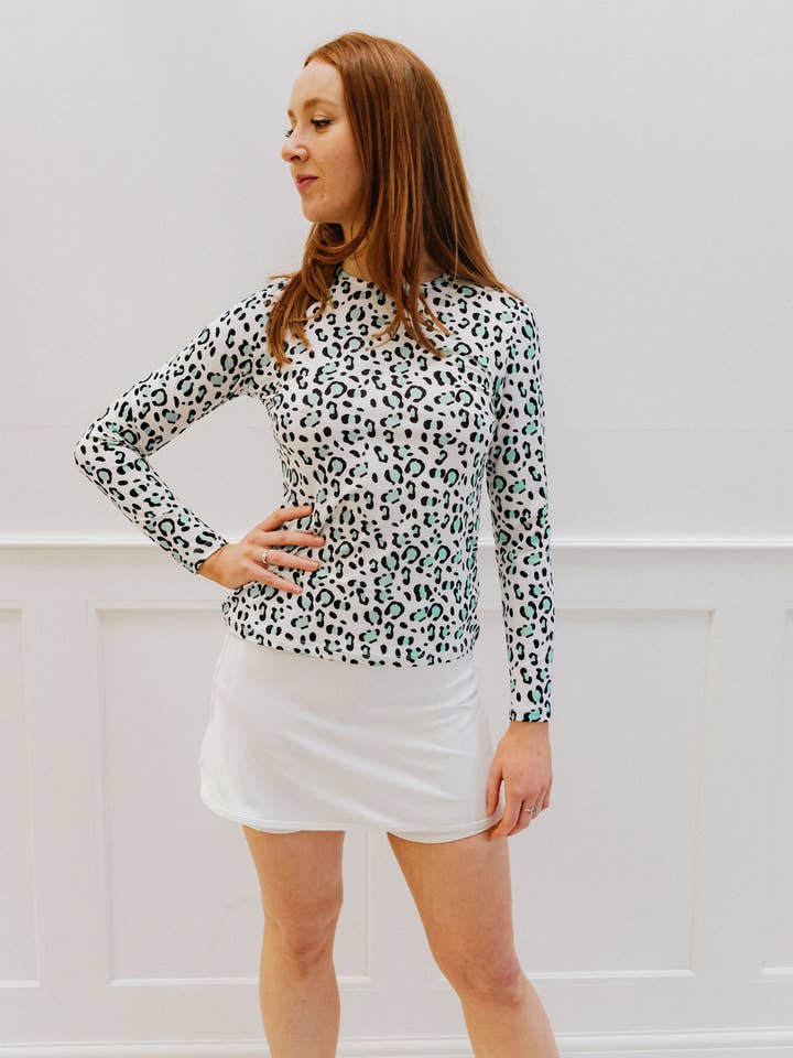 Mint Leopard Base Layer for wholesale by Pokita