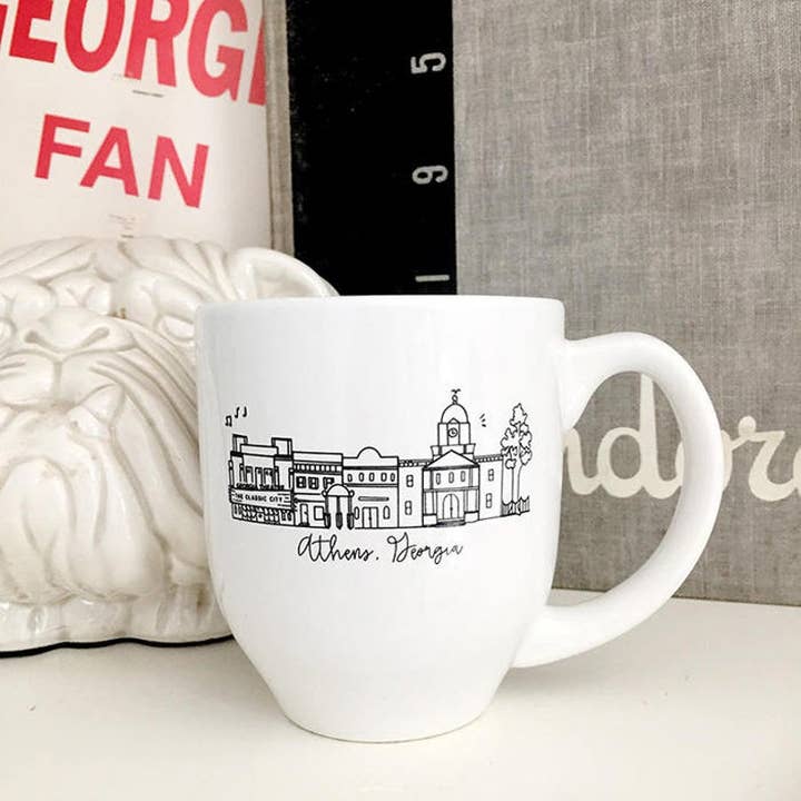 Natty Michelle Paperie - Wholesale Coffee Mug - Athens, Georgia Skyline Mug