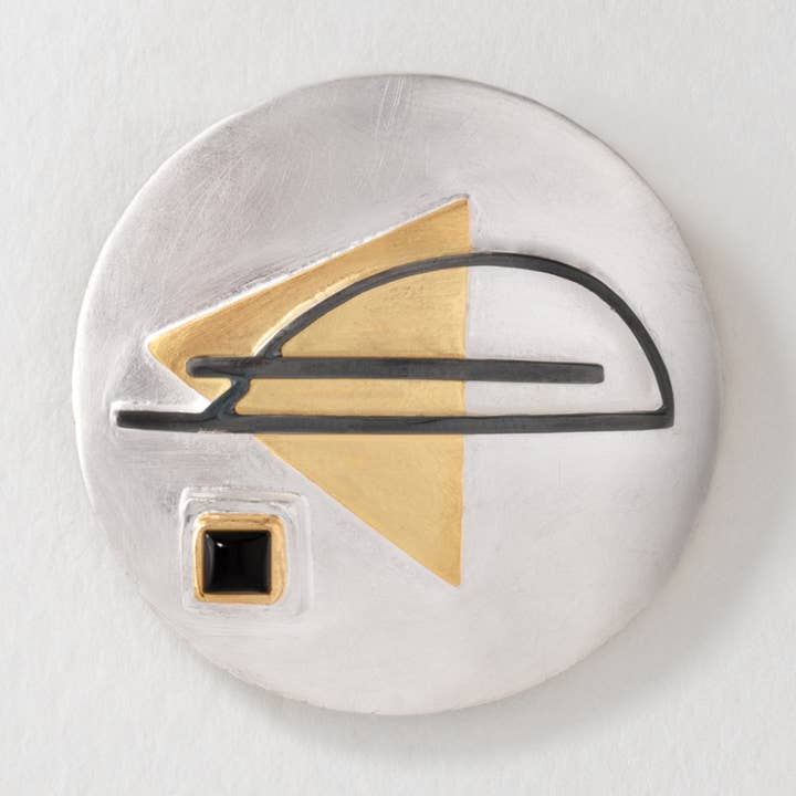 Art Deco Bauhaus Brooch/Pendant for wholesale by Paula Bolton Jewelry