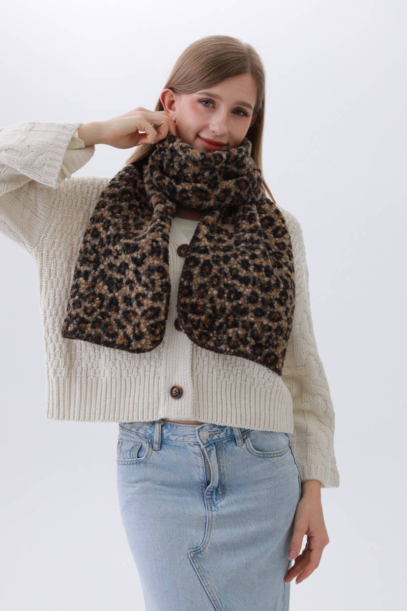 Leto Accessories - Wholesale Scarf - Women's - Classic Leopard Scarf - Snug & Stylish4