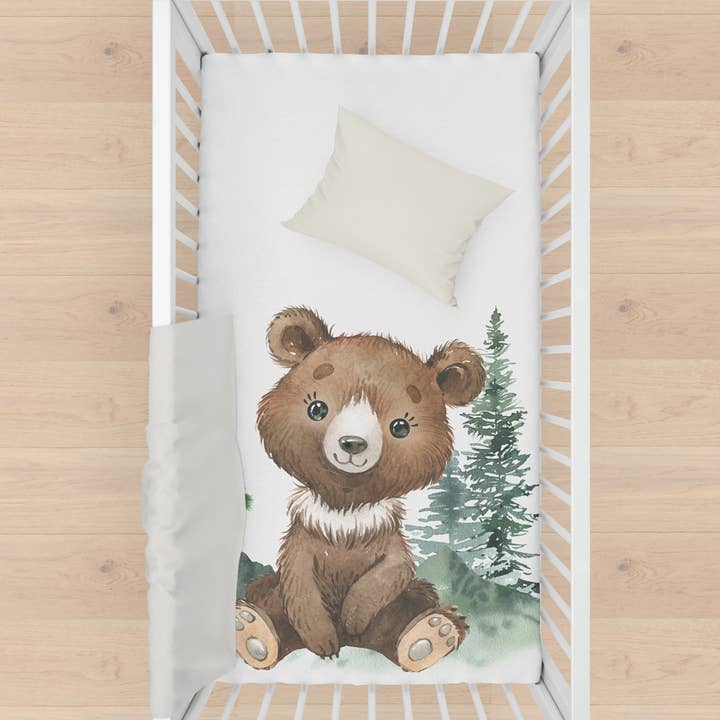 Winter Forest Bear Blanket Ready to Sew Panel for wholesale by bb drou & Compagnie