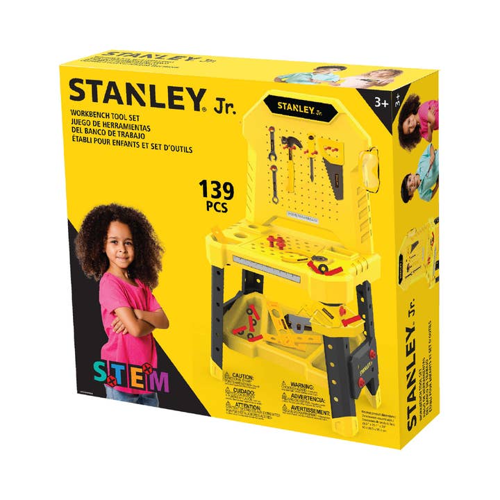 Toysmith - Wholesale Toy Set - Kids - Red Toolbox Stanley Jr. Pretend Play Workbench & Toolset