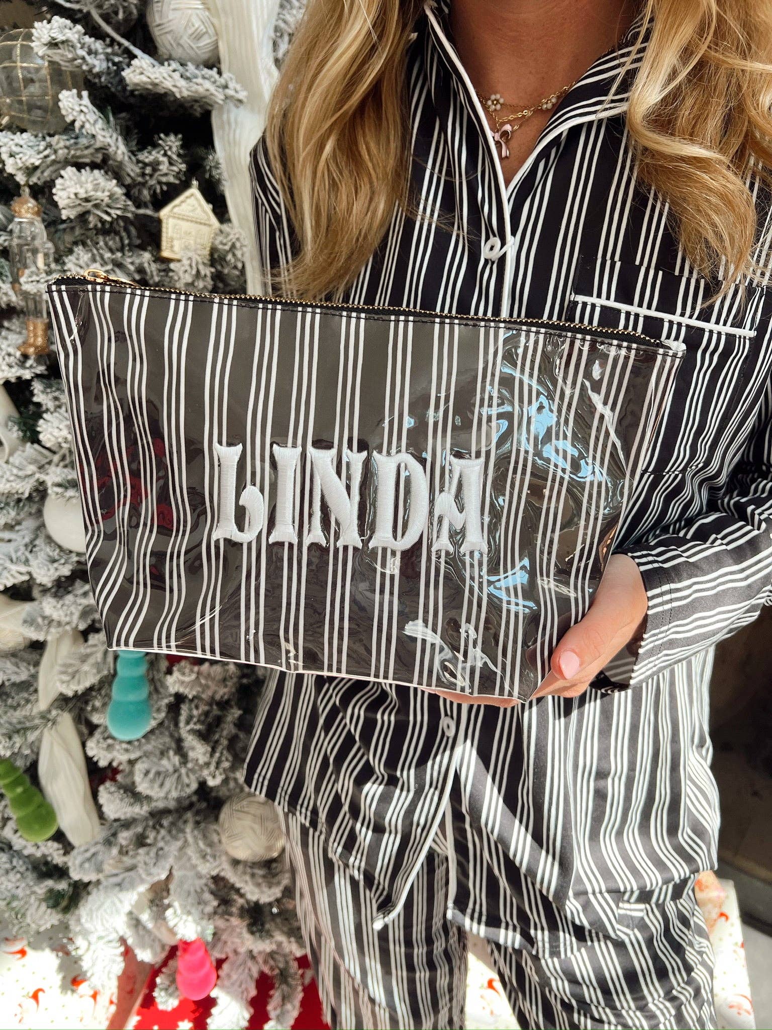 KENZKUSTOMZ - Vente Haut et bas de pyjama – femme - Ensemble de pyjama à rayures noires10