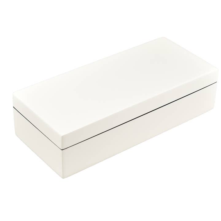 All White - Pencil Box - L-30W for wholesale by Pacific Connections