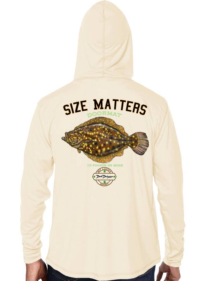 Herren Größe Matters Flounder Sandbar Performance Hoodie für den Großhandel von David Dunleavy
