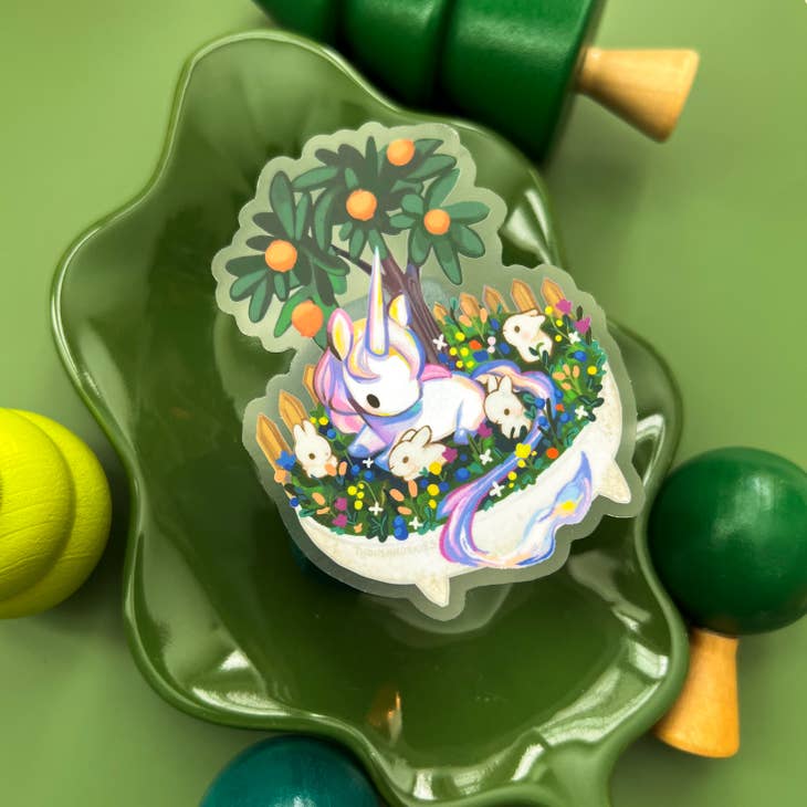 Thousand Skies - Wholesale Sticker - Vinyl Sticker (Transparent) Bonsai Garden - Unicorn
