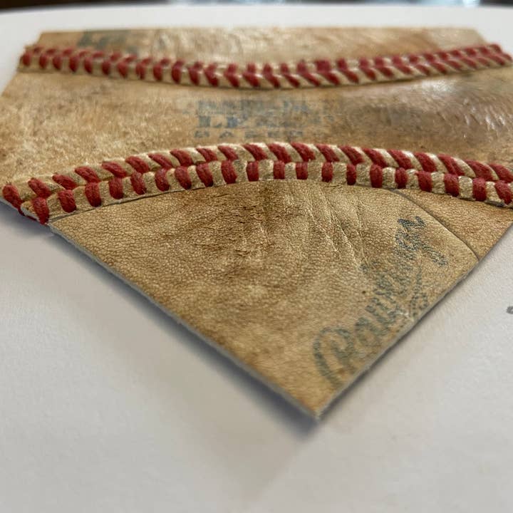 Home Plate Baseball Artwork titled “HOME” for wholesale by Baseball Seams Co.
