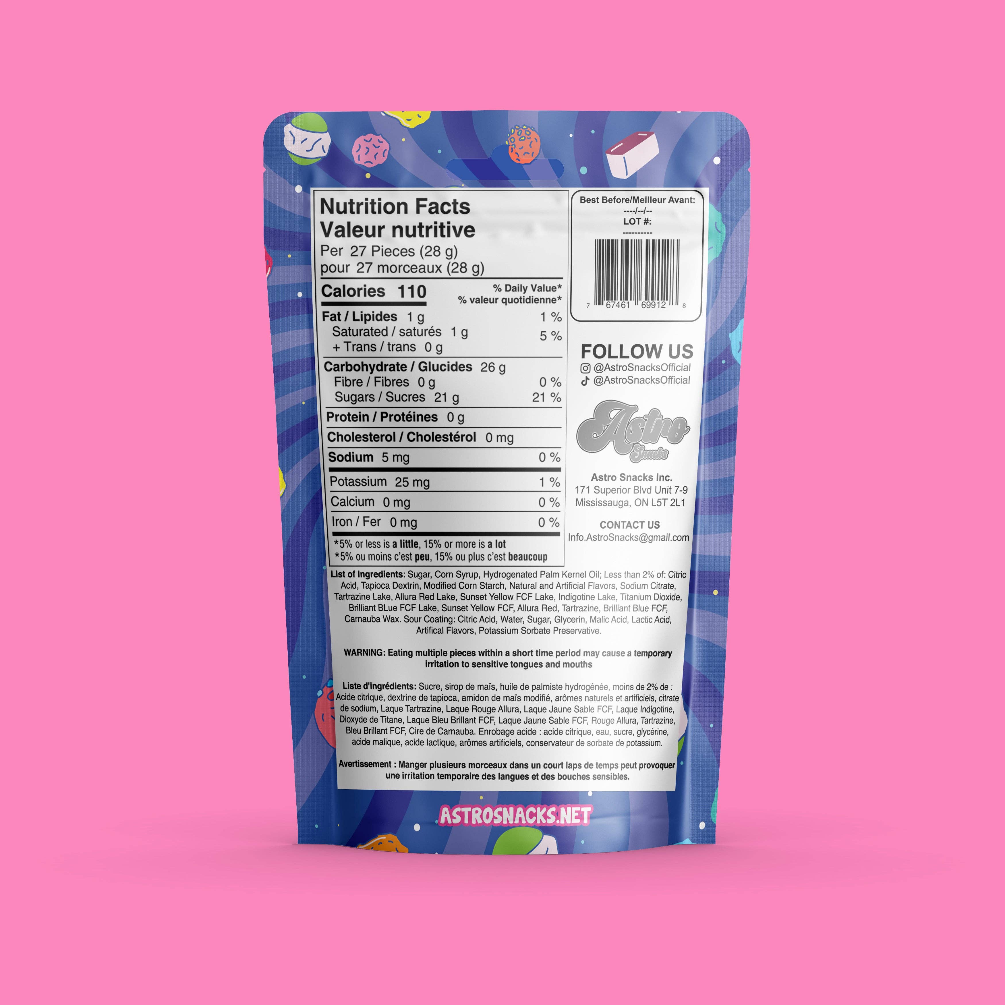 Astro Snacks - Wholesale Hard Candy - Freeze Dried Sour Skittles2