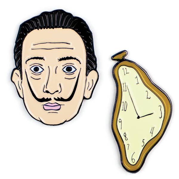 Unemployed Philosophers Guild - Wholesale Lapel Pin/Button - Dalí & Watch Pins2