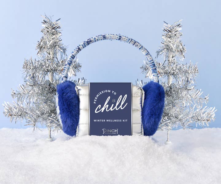 Pinch Provisions - Wholesale Bath & Body Set - Winter Wellness Kit | Silver Puffer