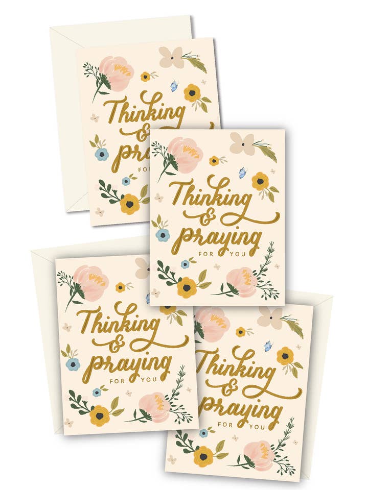 Thinking and Praying For You Greeting Cards Boxed Set for wholesale by Ginger P. Designs