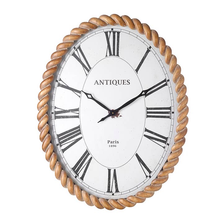Heaven Sends – wholesale Wall clock – Wood Rope Effect Large Clock