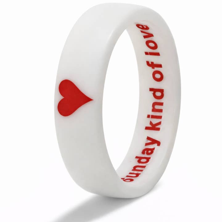 Bague cœur réversible Flip / Amour du dimanche pour la vente par Flip Rings