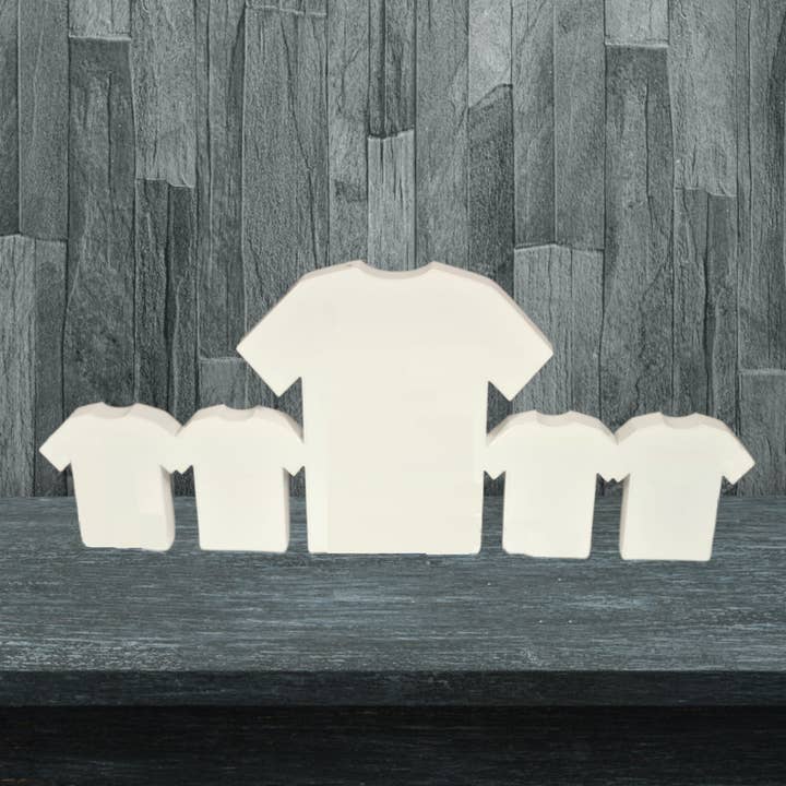 10mm Acrylic Football Shirt with 4 shirts for wholesale by Manchester Craft Blanks