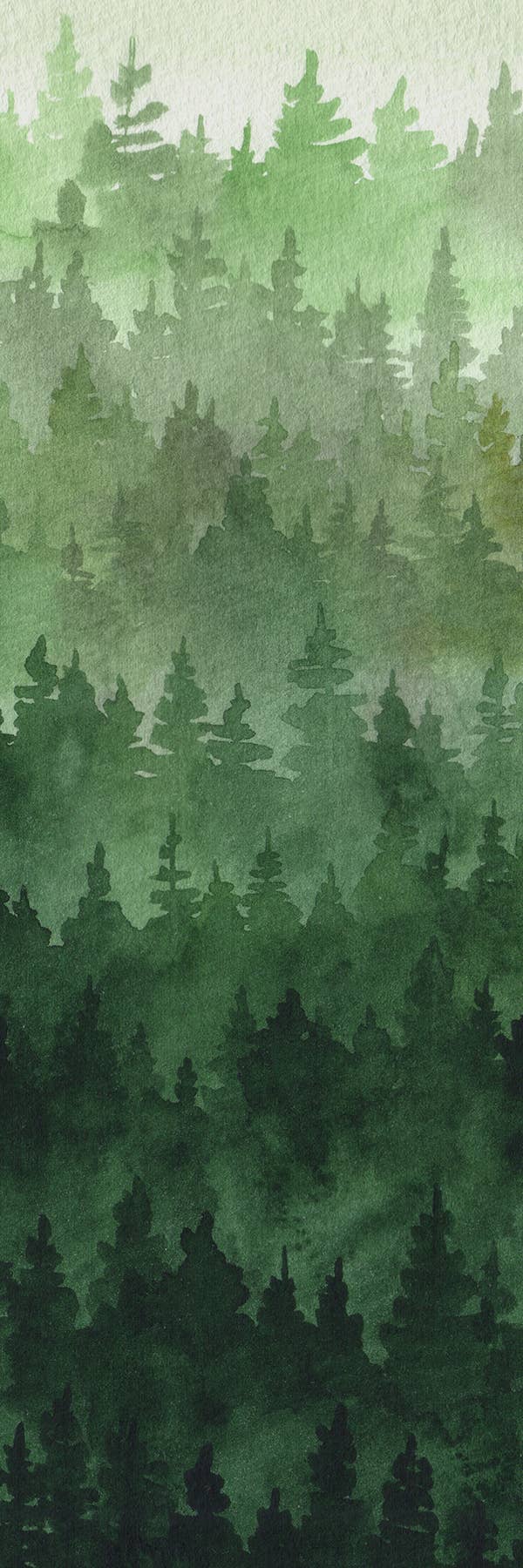 Mirkwood Scribes - Wholesale Bookmark - Pine Forest Watercolor Bookmark2