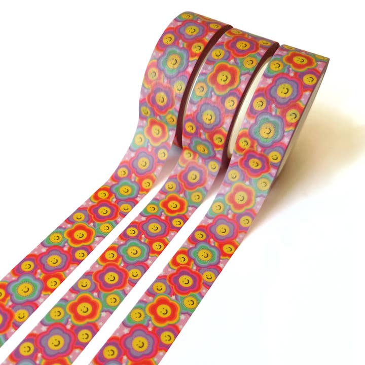 Nastro Washi Flower Power per la vendita all'ingrosso da parte di The Paper Lobster