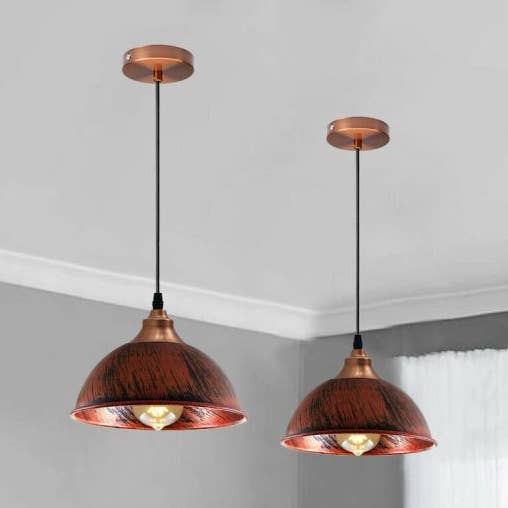 Industrial Ceiling Pendant Light Fitting Metal Dome Shape 21 for wholesale by Ledsone