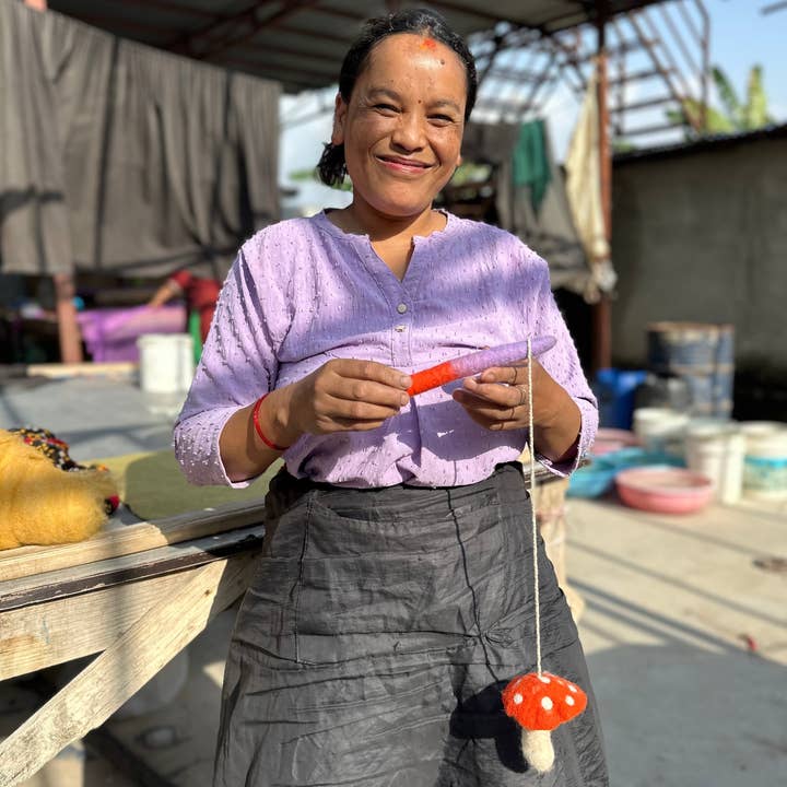 Hiro + Wolf – wholesale Pet toy – Cat – Magical Mushroom Teaser Cat Toy4