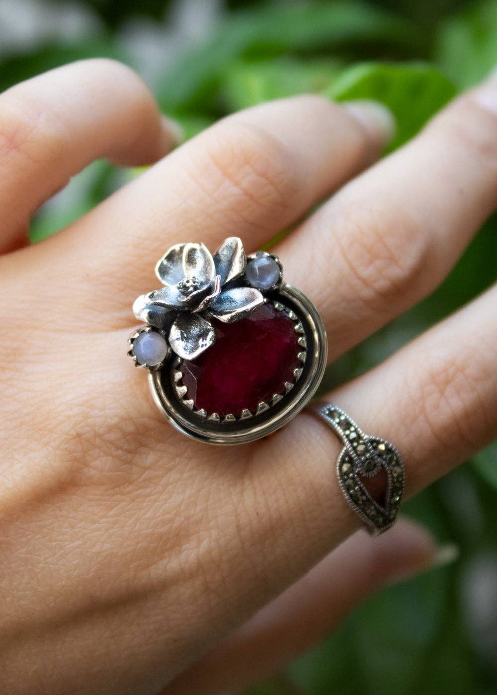 Ambra Jewels - Wholesale Cocktail/Statement Ring - Ruby Gemstone Ring, AR-71752