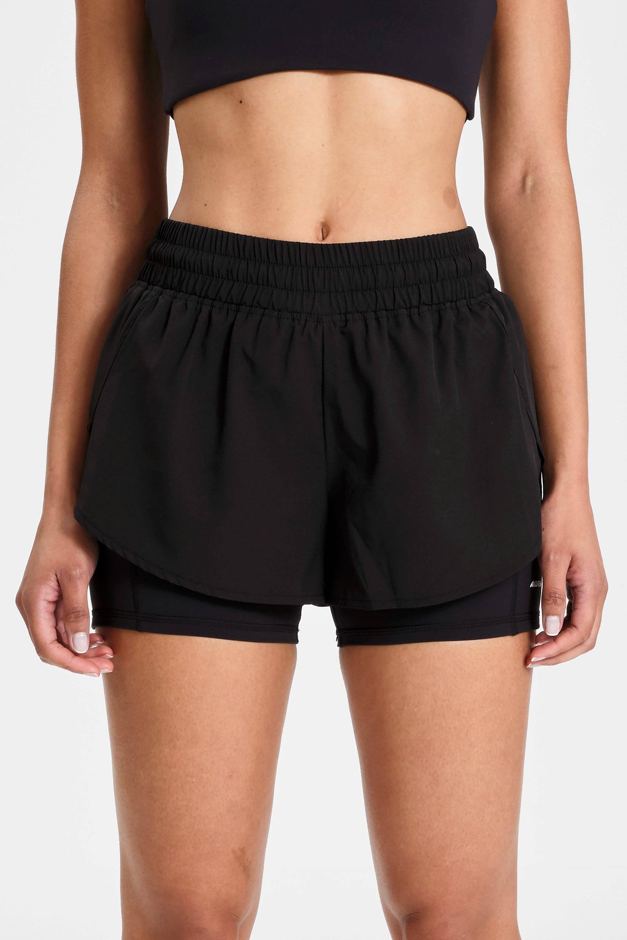 Black EcoSculpt Running Short for wholesale on Faire