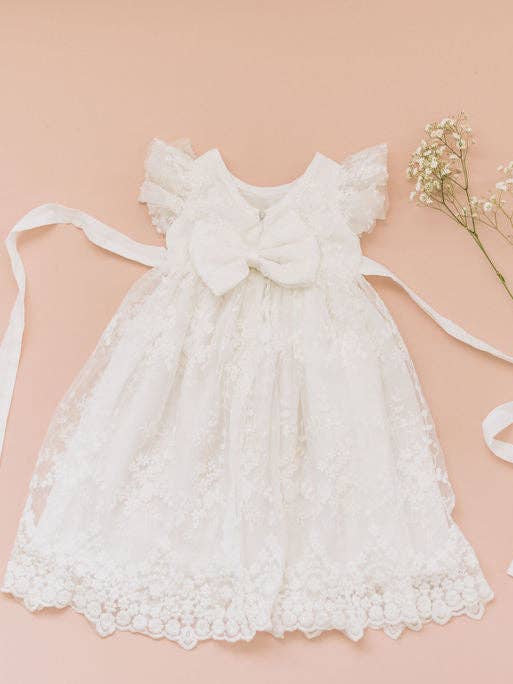 Miriia - Wholesale Dress – Baby - Eva Jane Dress Baby Girl White Christening Baptism Dress2