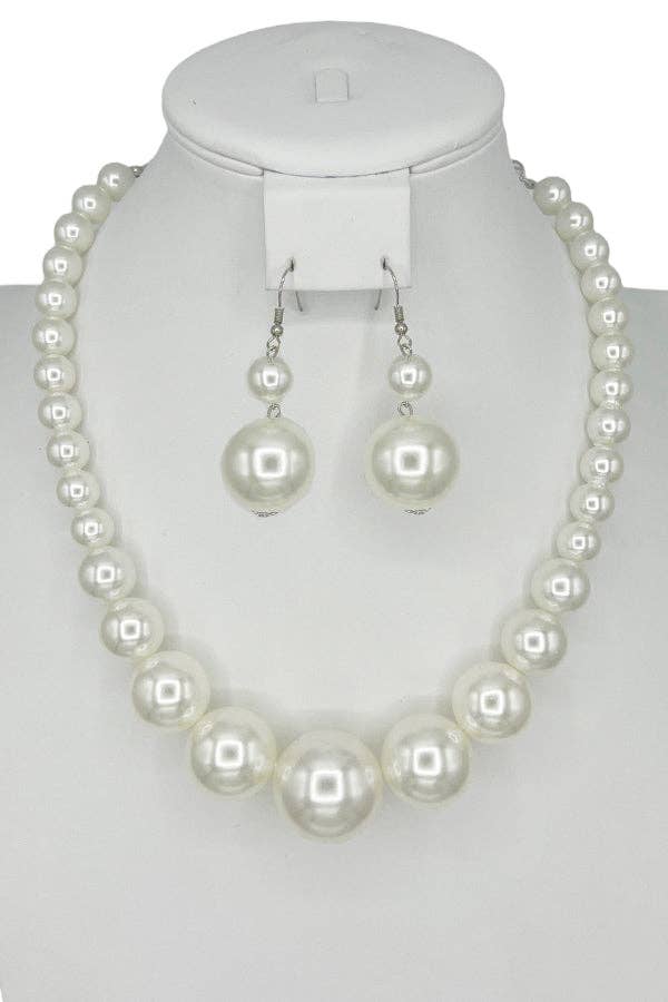 Andrea Bijoux – wholesale Smycken – Bead Pearl Halsband Set9