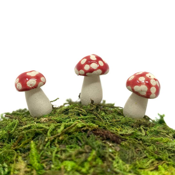 Mikrokeramische Pilze für den Großhandel von Handpicked Ceramics