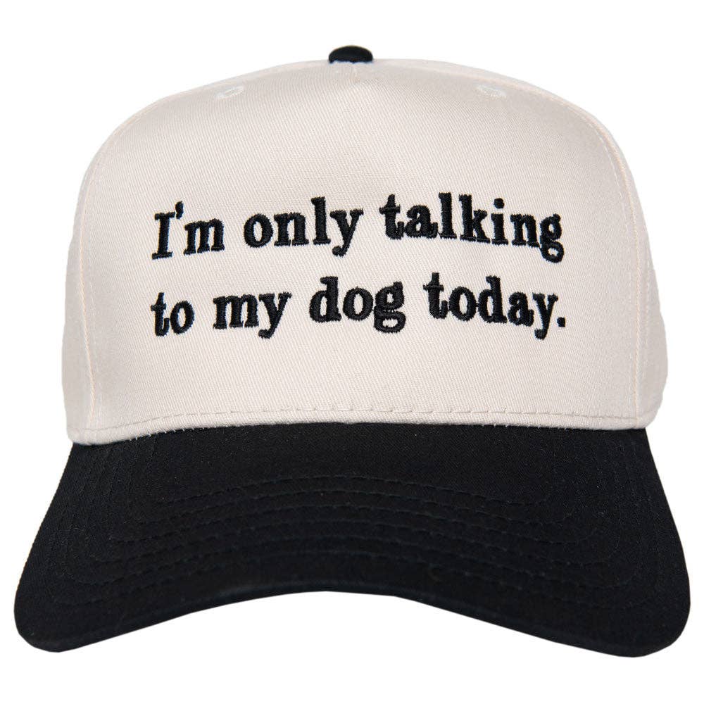 Katydid - Wholesale Trucker Hat - Women's - I'm Only Talking To My Dog Today Funny Vintage Hat0