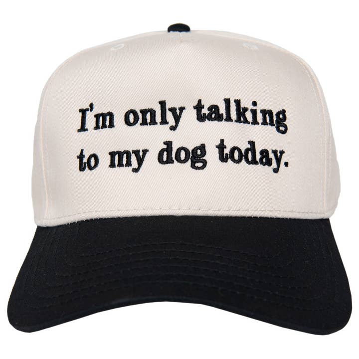 Katydid - Wholesale Trucker Hat - Women's - I'm Only Talking To My Dog Today Funny Vintage Hat0