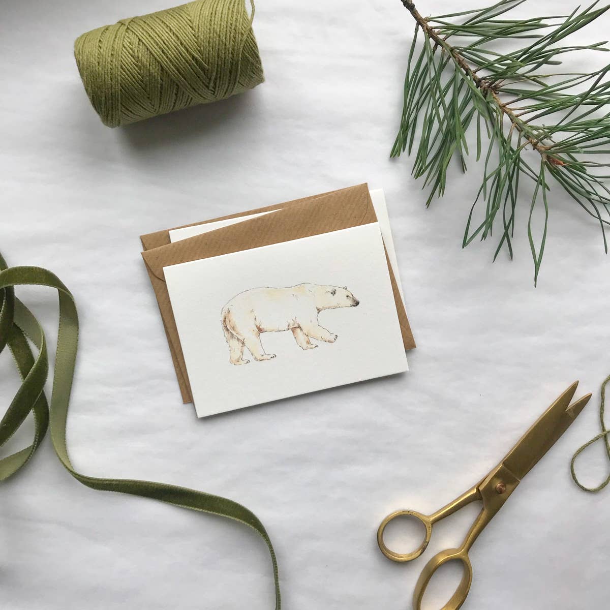 Annie Brougham Paper Goods. - Wholesale Kerstkaartje - Woodland Animal Mini kerstkaart1