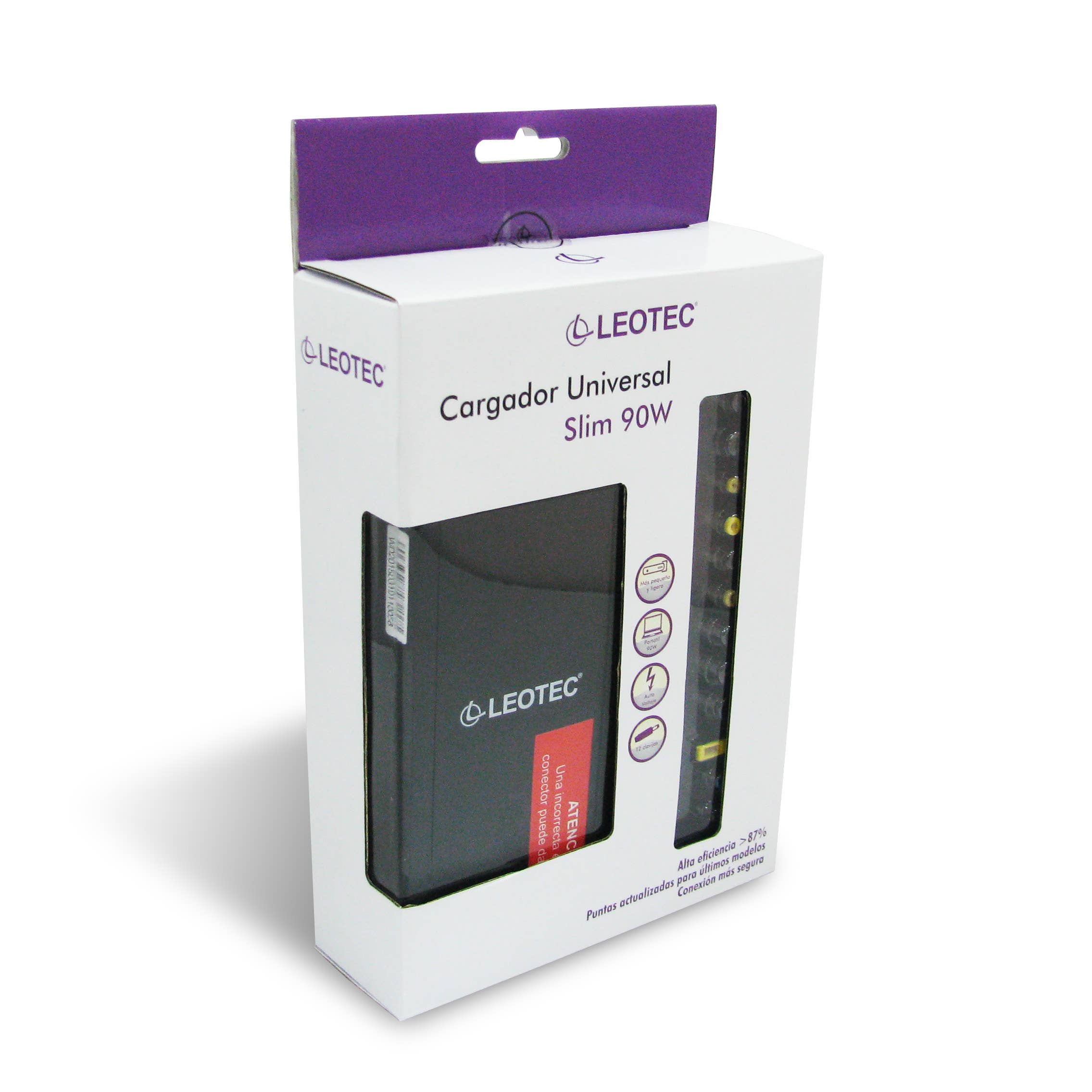 Leotec - Vendita all'ingrosso Custodia per laptop/tablet - Unisex - Caricatore automatico per notebook Leotec 90w Slim Plus USB Hub2