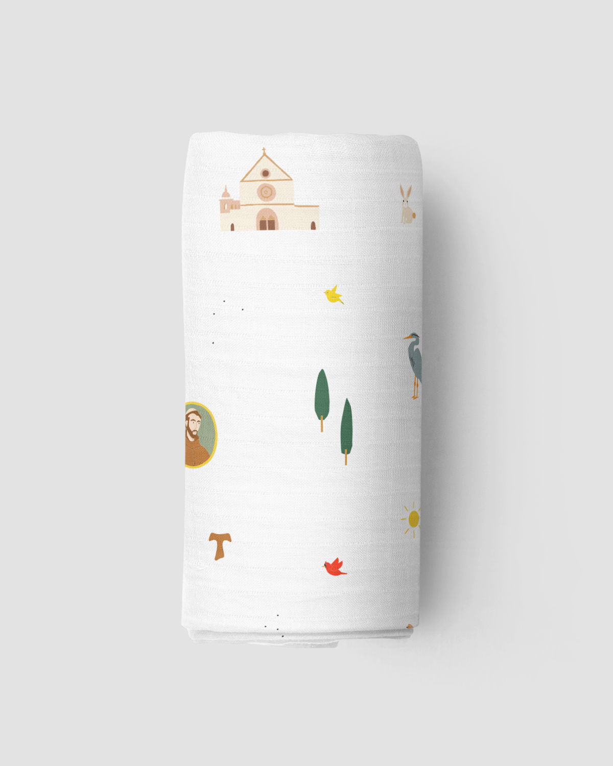 Sankt Franciskus Saint Francis Muslin Swaddle Babyfilt för wholesale på Faire1