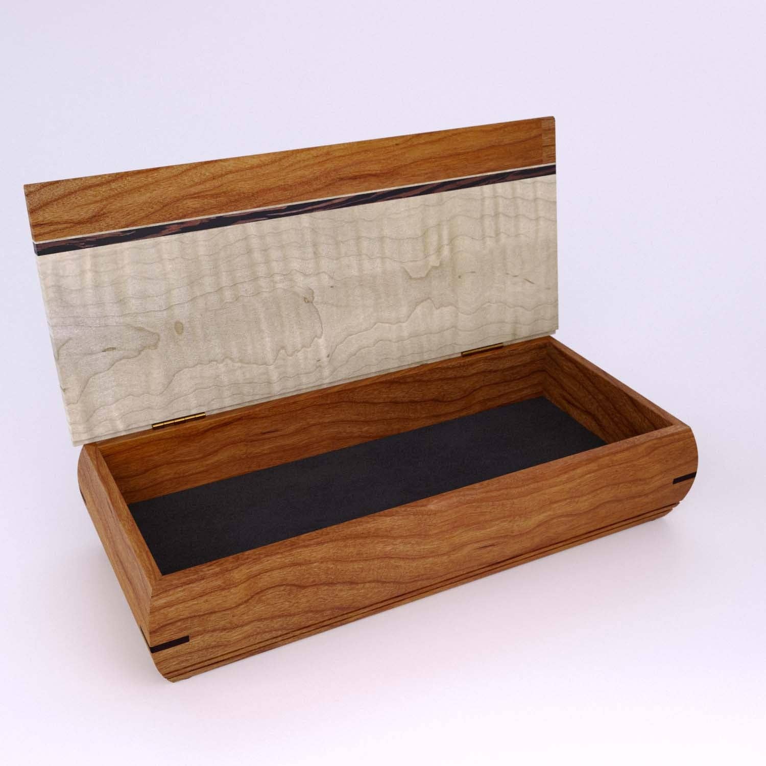 Mikutowski Woodworking - Vendita all'ingrosso Portagioie/organizer per gioielli - Cache Box in legno per portafoglio, monete, custodia per orologi, ecc.12