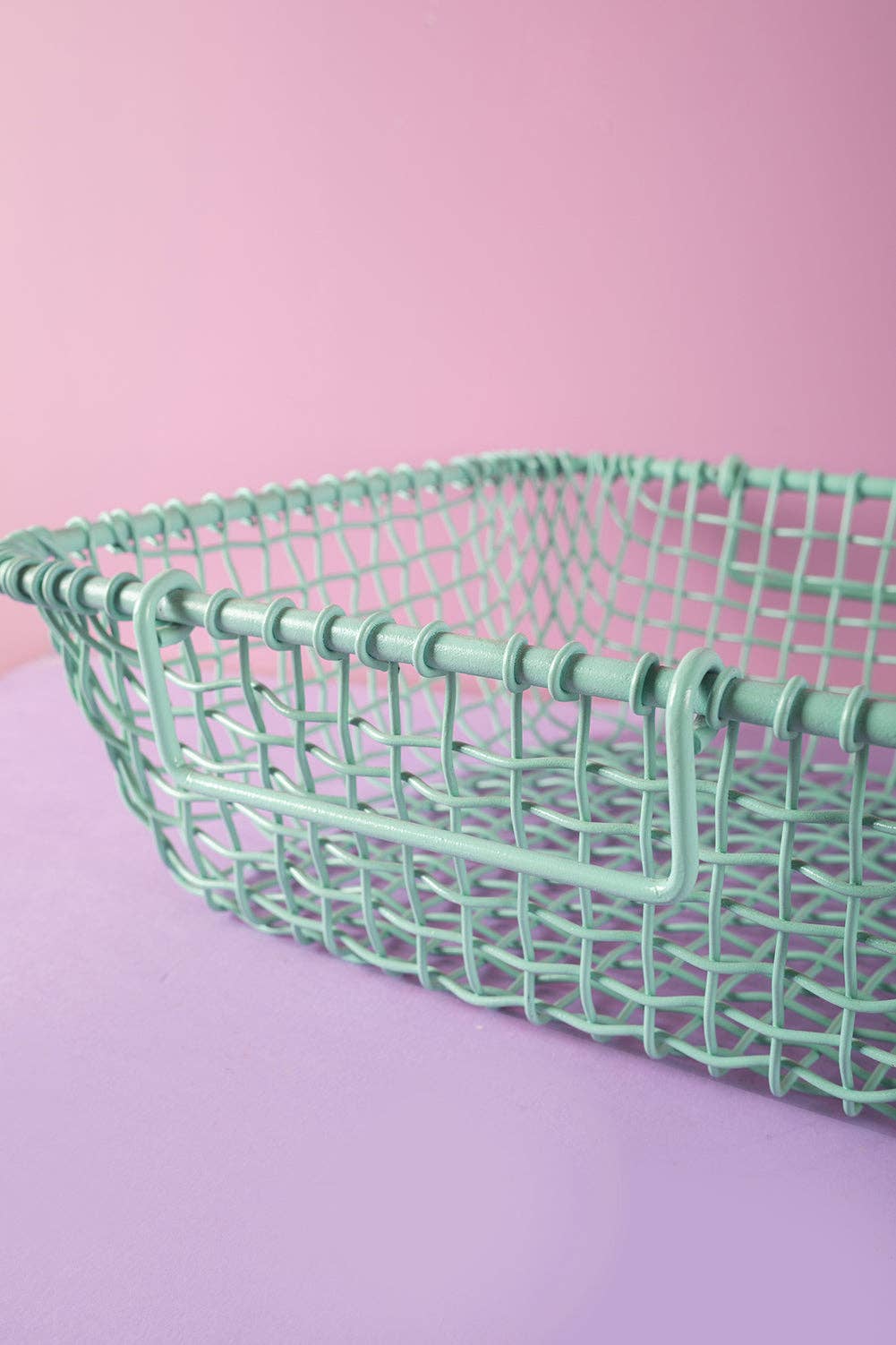 Ian Snow Ltd - Vente Paniers - Panier de chemin de fer en métal bleu clair2