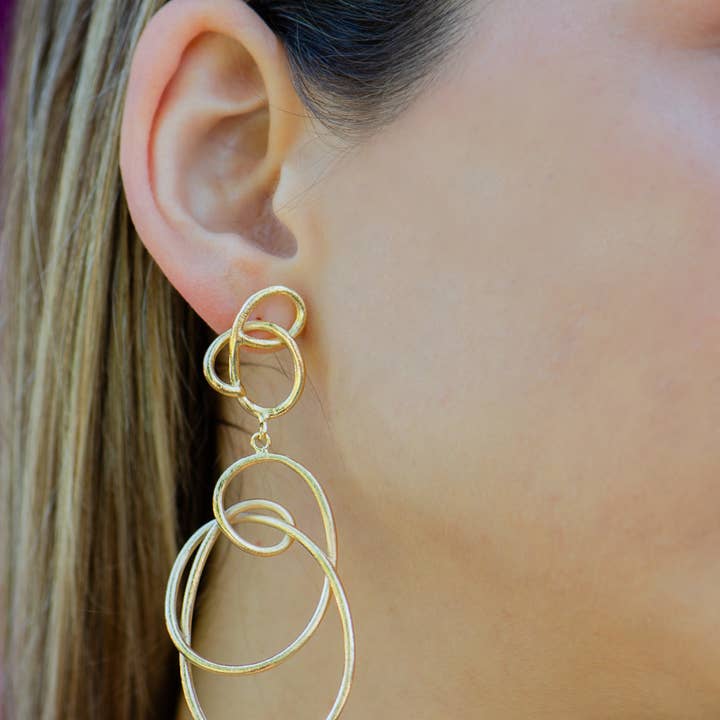 gold Aster Earrings for wholesale on Faire1