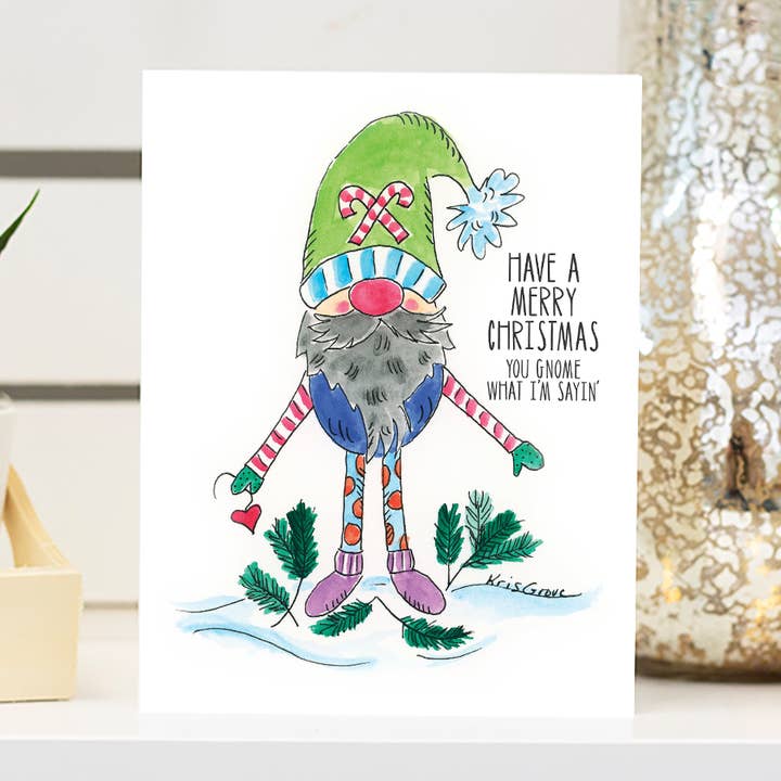 Joyeux Noël Gnome pour la vente par Paper Clutz Co.